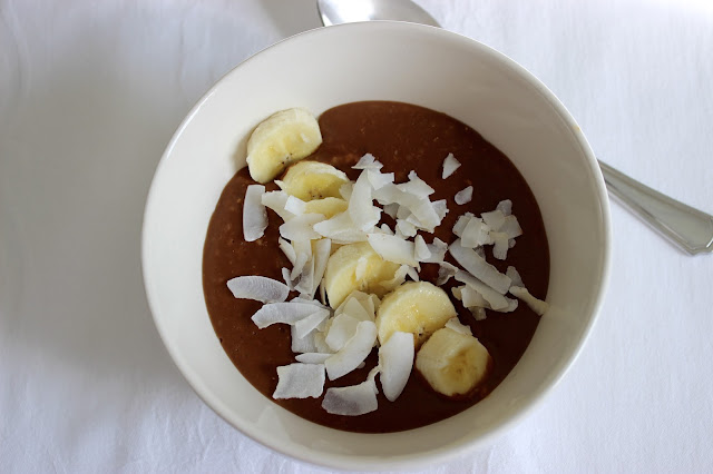 chocolate banana porridge
