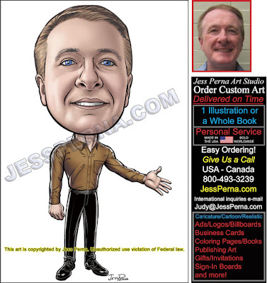 Real Estate Agent Business Card Ad Caricatures
