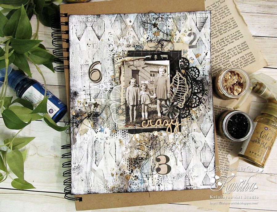 Kalalayaa's Art Stuido Vintage art journal page