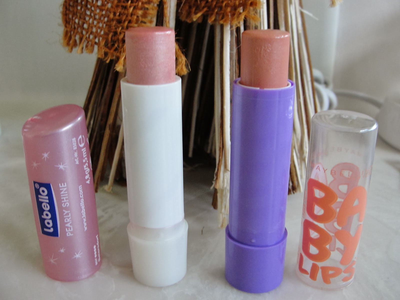 Labello Pearly Shine vs. Maybelline Baby Lips Peach