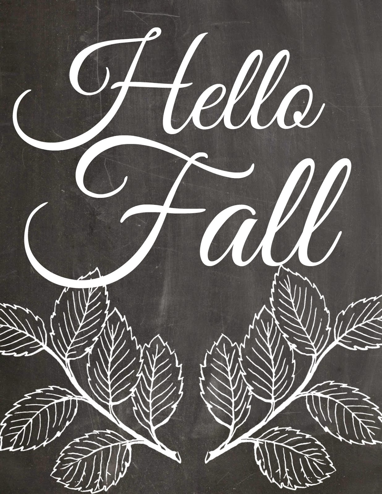 Hello Fall FREE Printable by Orchard Girls Blog