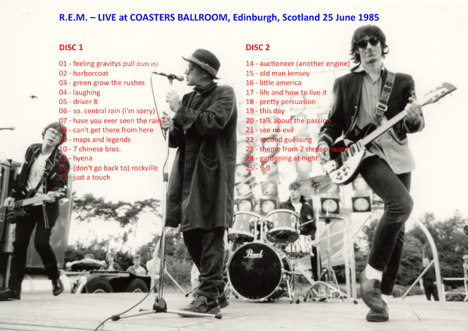 The dB's Repercussion R. E. M. Edinburgh, Scotland 1985 (sbd)