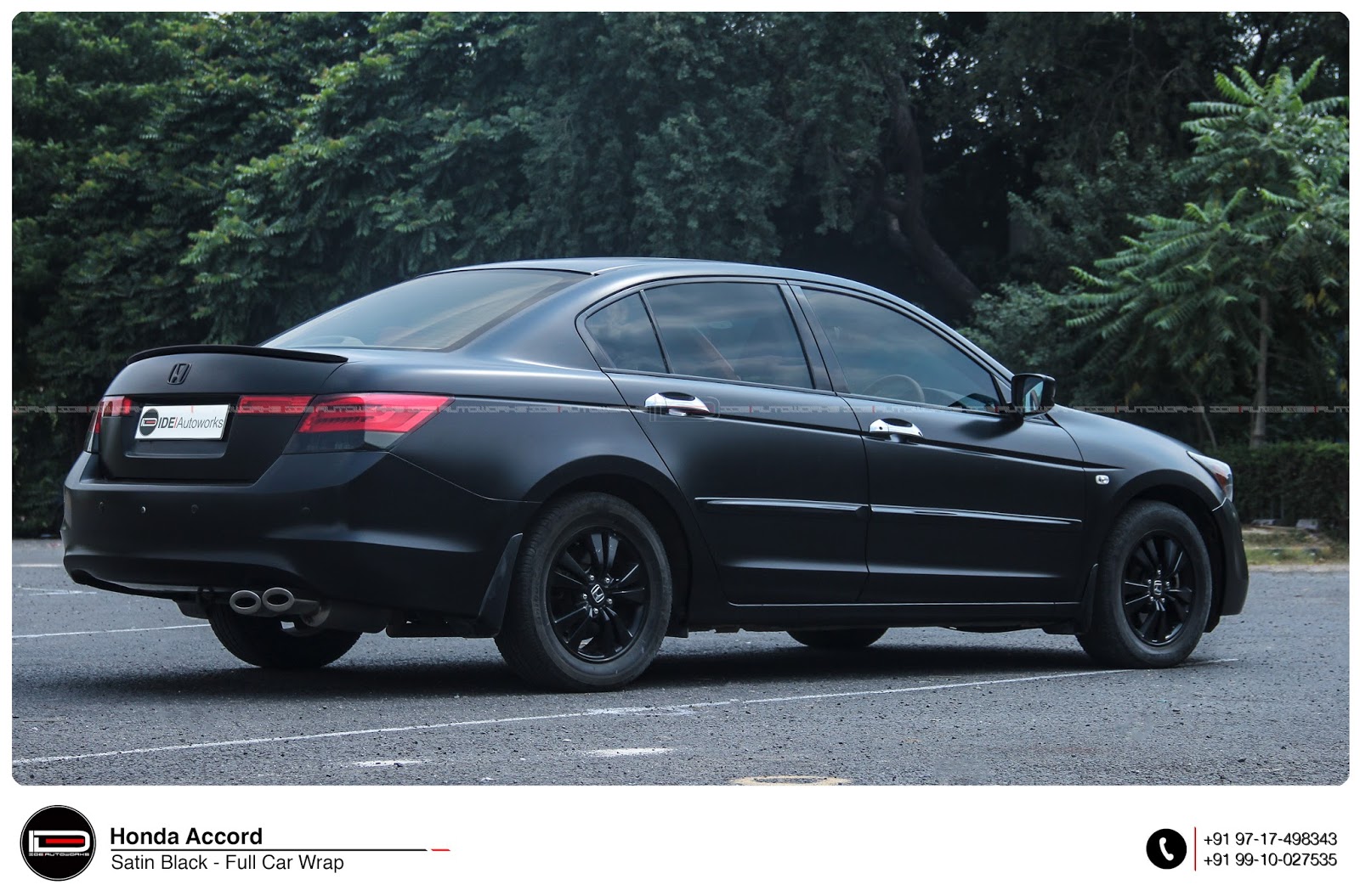 Honda Accord - Wrapped in Satin Matte Black | IDE Autoworks