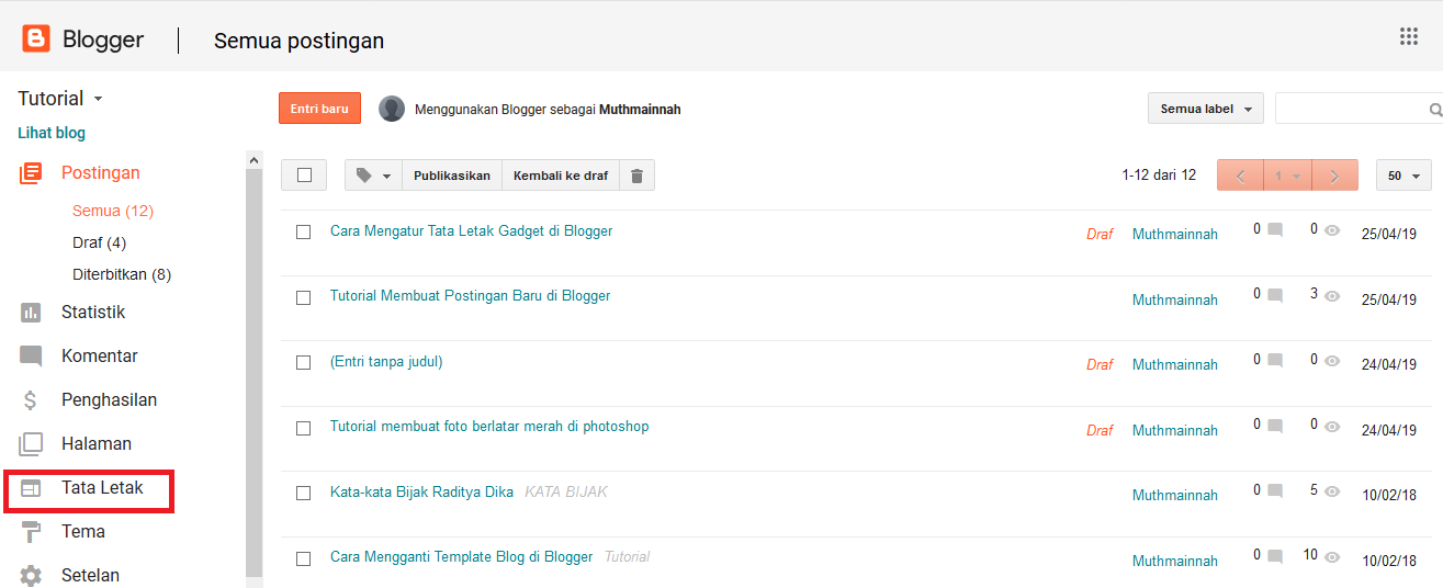 Tutorial Mengatur Tata Letak dan Widget di Blogger - Tutorial Tata Letak & Widget Blogger: Panduan Lengkap (gambar 4)