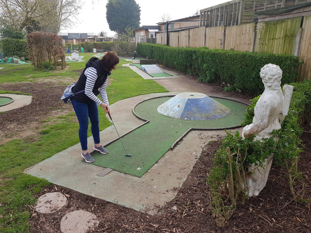 The Ham and Egger Files Crazy Golf at Fletchers Family Garden Centre in Eccleshall, Staffordshire