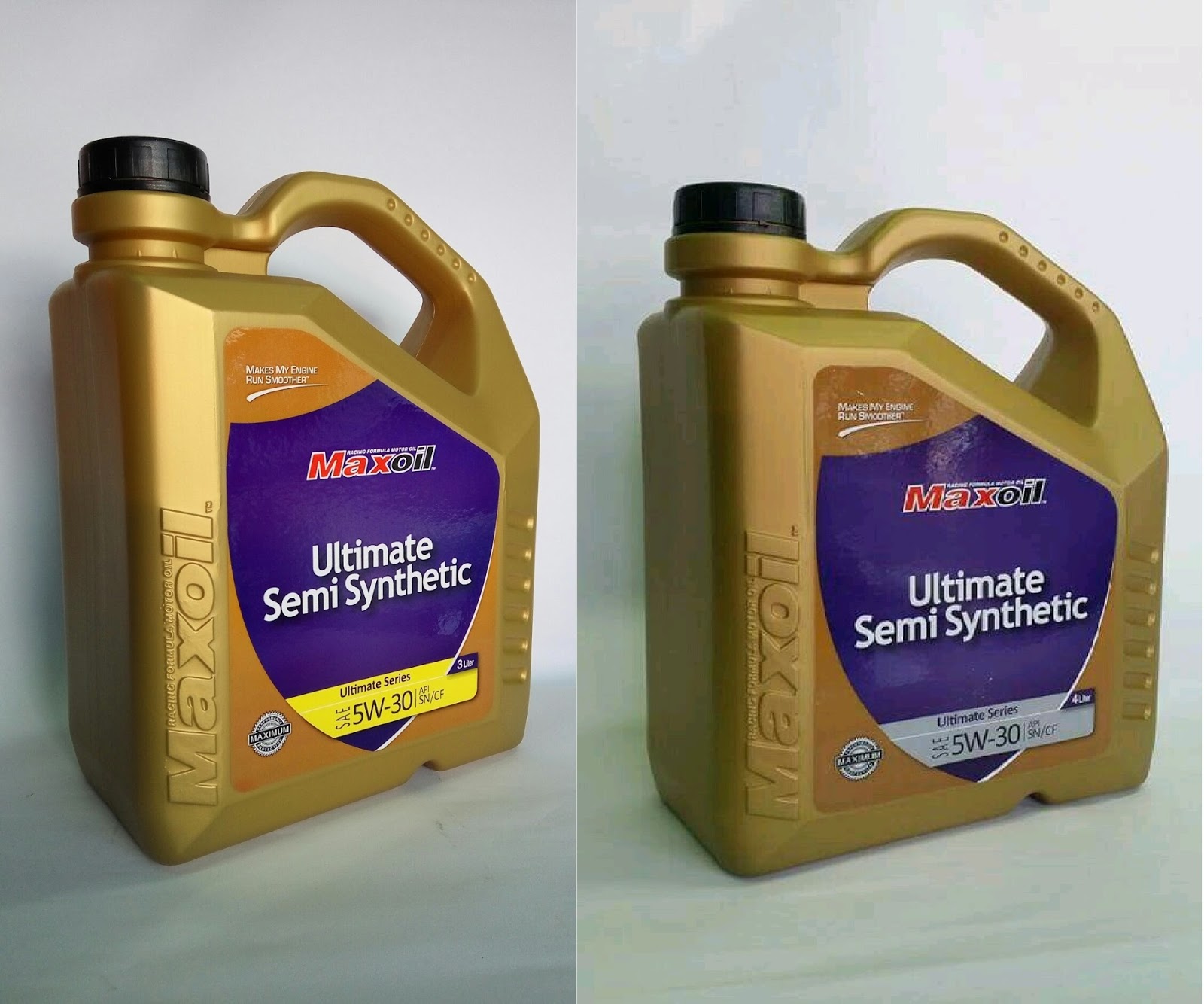 ULTIMATE SEMI SYNTHETIC SAE 5W30 SN/CF -3L/4L ~ MINYAK HITAM MAXOIL