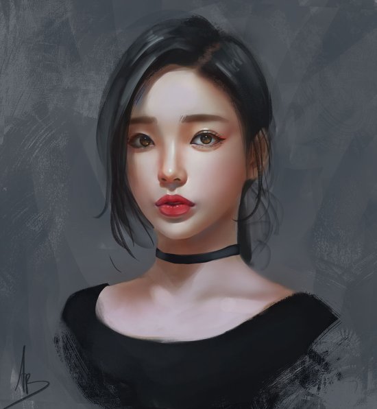 As ilustrações e pinturas digitais com lindas mulheres de Trung Bui Trung Bui artstation deviantart ilustrações mulheres orientais beleza sensualidade