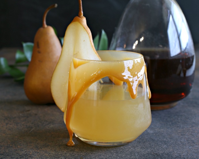 Hungry Couple Caramel Pear Bourbon Cocktail