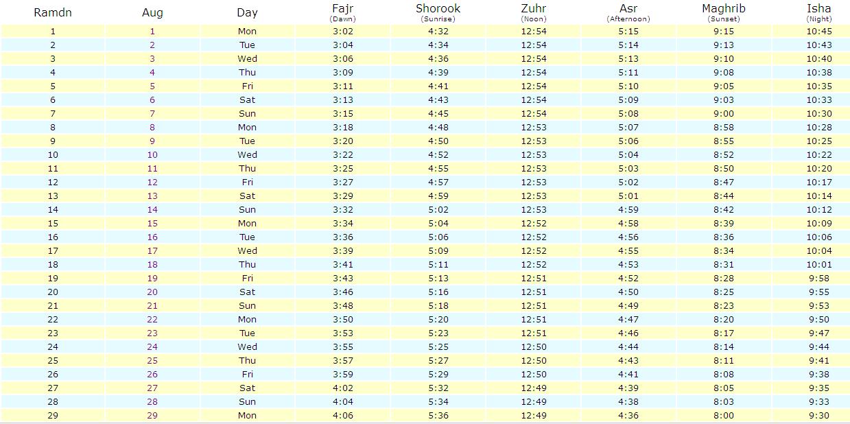 ramadan calendar sweden