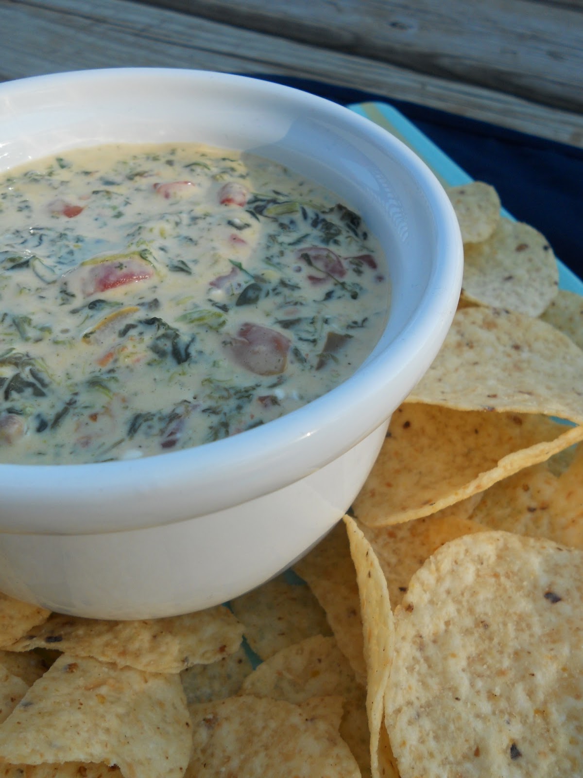 Hot Spinach Queso Dip Ally's Sweet & Savory Eats