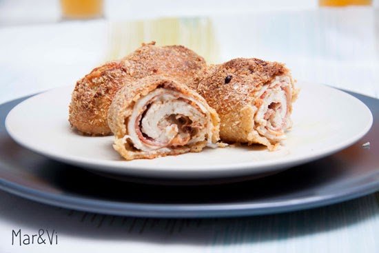 Receta de rollitos Cordon Bleu