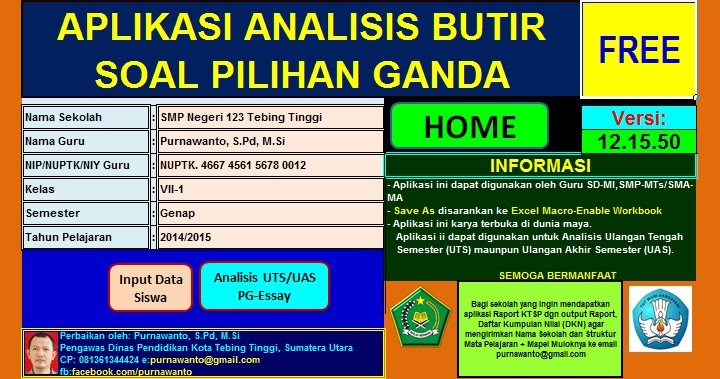Download analisis butir soal essay dengan excel 04 picture
