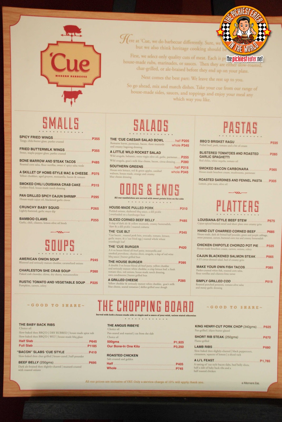 THE PICKIEST EATER IN THE WORLD RIGHT ON 'CUE MODERN BARBECUE