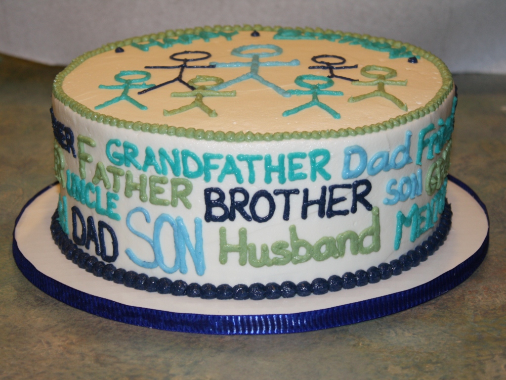 Party Cakes Father Grandfather Husband Birthday Cake