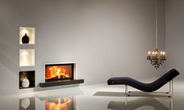 Deco-ecological fireplaces