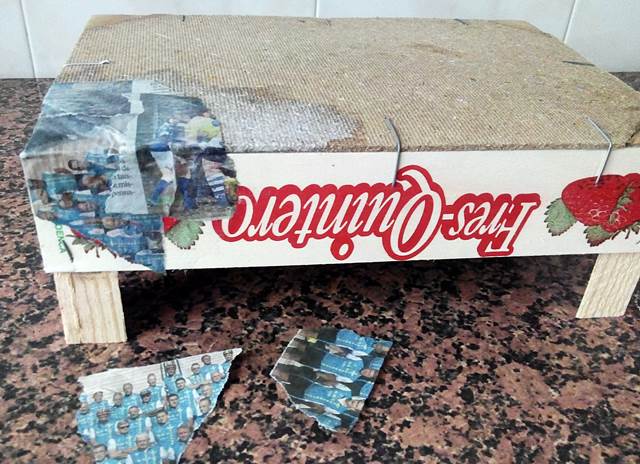 Cartapesta en caja de fresas - foto 1