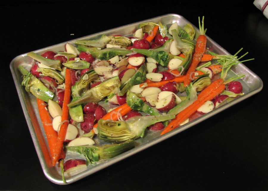 Smells Like Food in Here ThymeRoasted Spring Vegetables