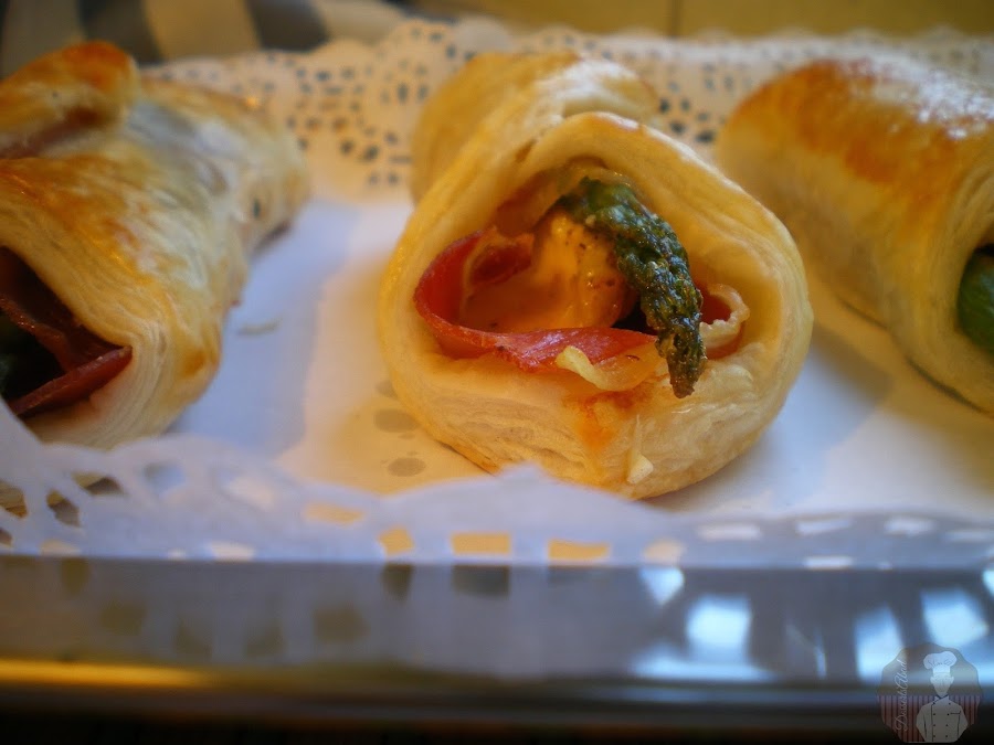 Hojaldritos de serrano y trigueros