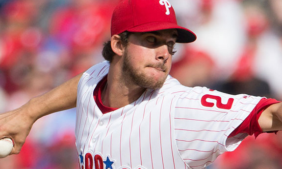 Aaron Nola starts today for the Phillies.