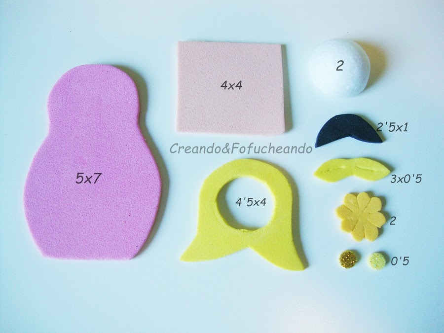 piezas-y-medidas-matrioska-bola-numero-2-cartel-con-fofuchas-matrioskas-en-goma-eva