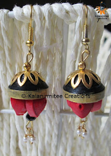 kalanirmitee: paper quilling- quilled earrings- quilled jhumkas