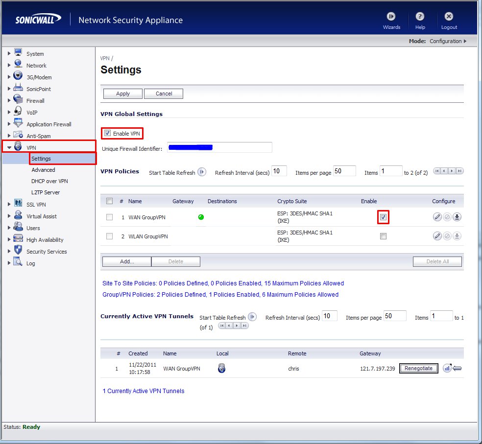 sonicwall ssl vpn client soho