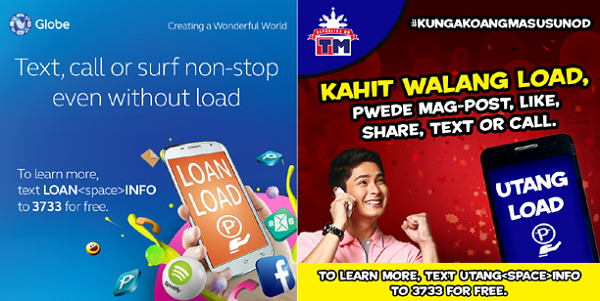 Complete List of Globe and TM Load Amounts That You Can Borrow
