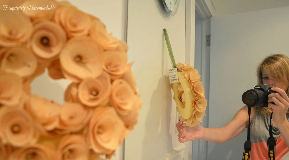 Wooden Rose Wreath