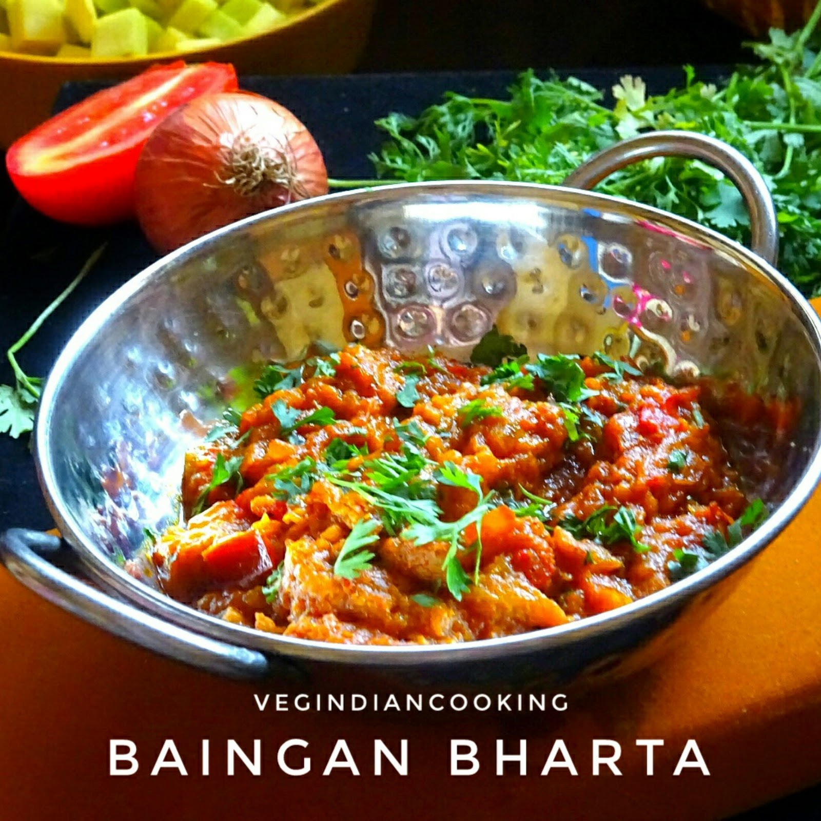 Veg Indian Cooking Baingan Bharta Recipe