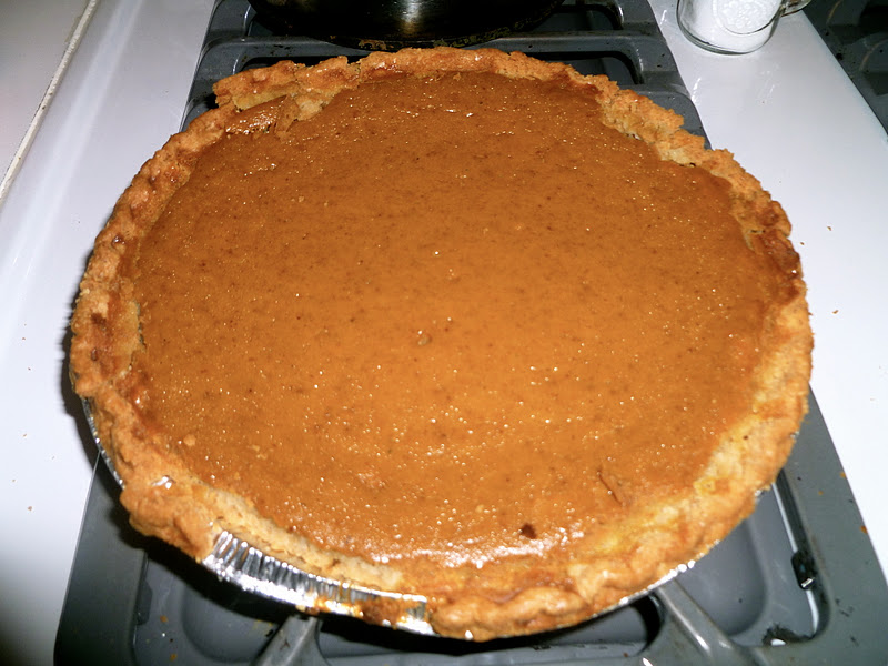 Precious spare moments: Buddy's (from the Cake Boss) amazing pumpkin pie.