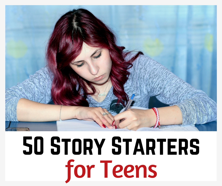 teenager writing
