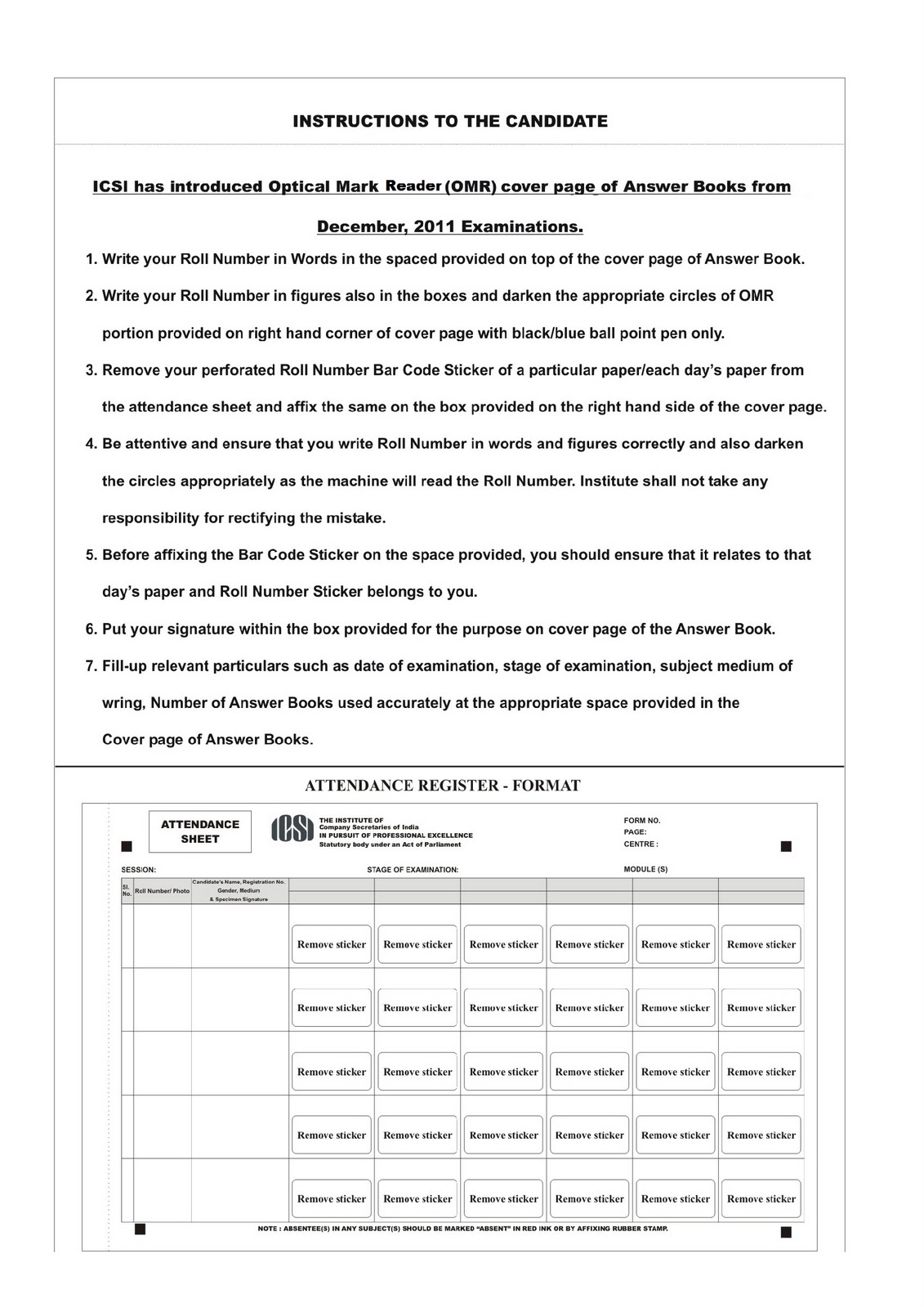 Cs Executive Answer Sheet