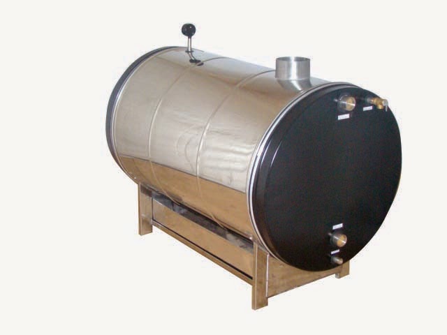 Wood fired heater for swimming pool