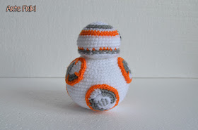 bb8 star wars amigurumi guerra de las galaxias droide crochet ganchillo doll muñeco tejer tejido patron gratis robot