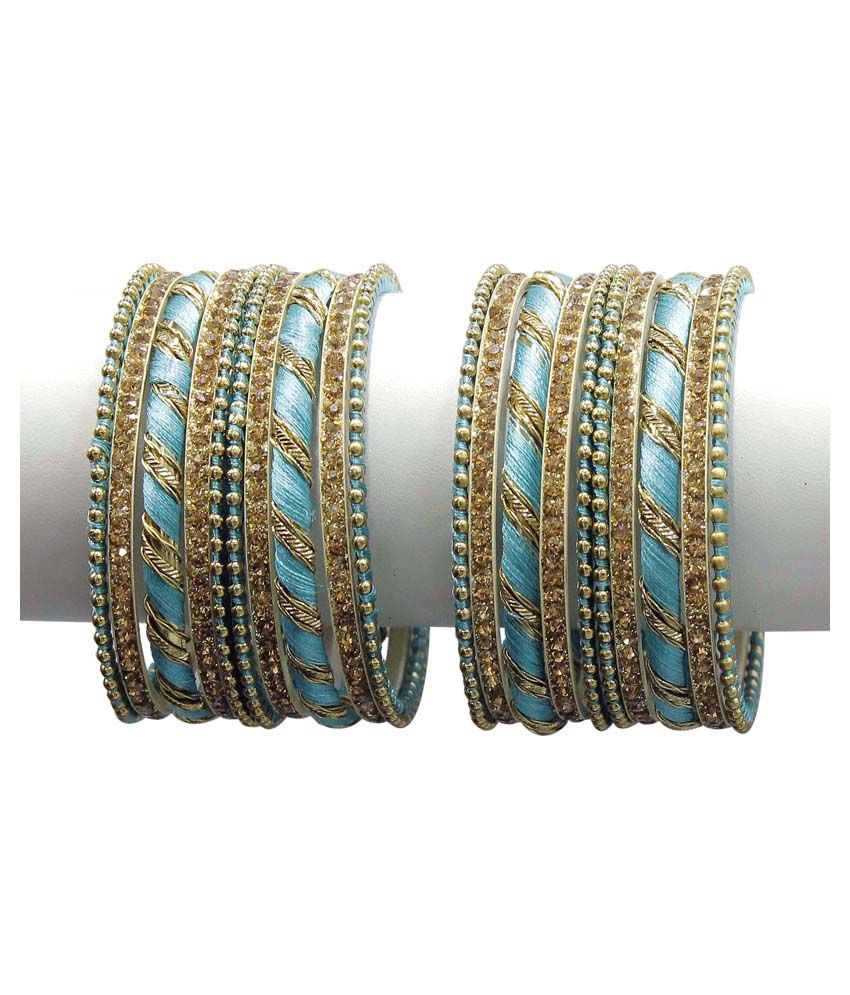 thread stone bangles