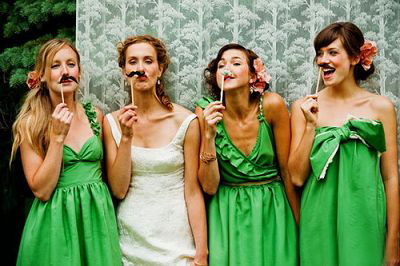 Green Bridal Party Dress