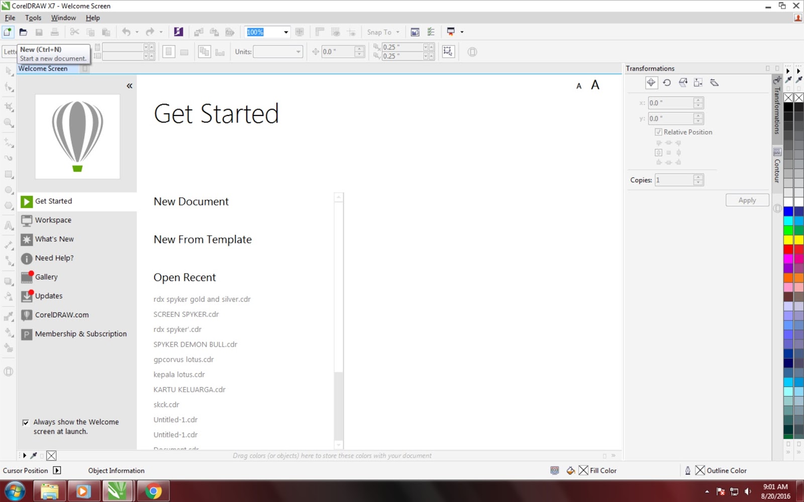 Pengenalan Tentang Corel Draw
