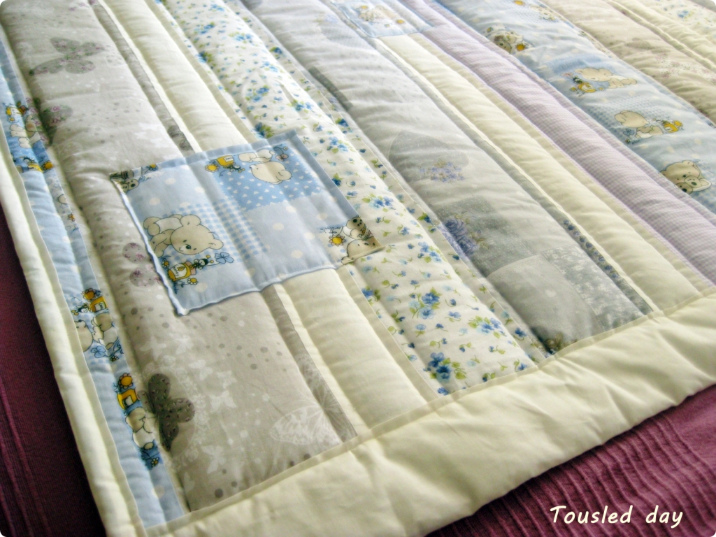 tousled day How I sew blanket / bed cover for my son