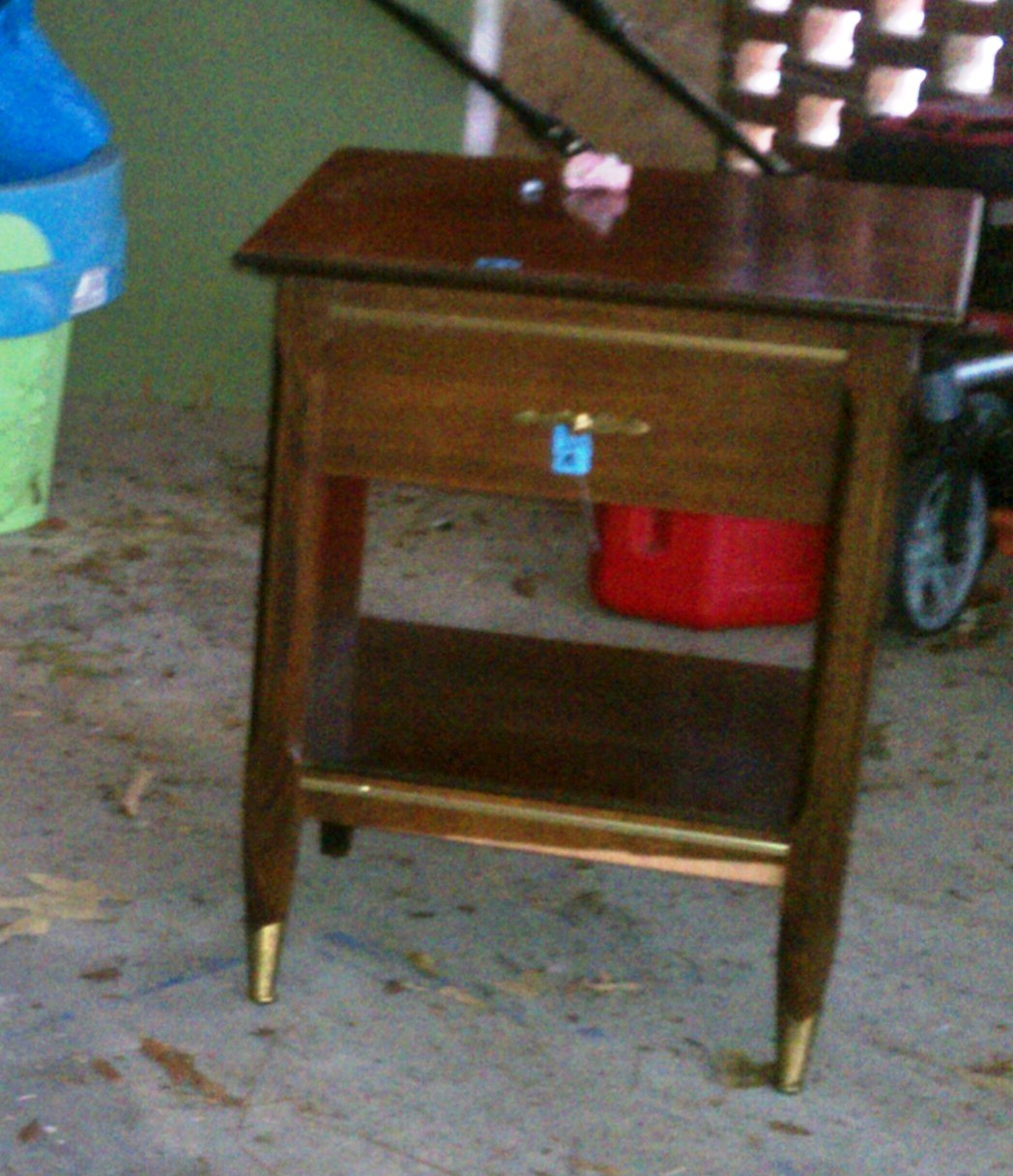 Just for Me...and You New Side Table & How to Get Smoke Smell Out of Furniture