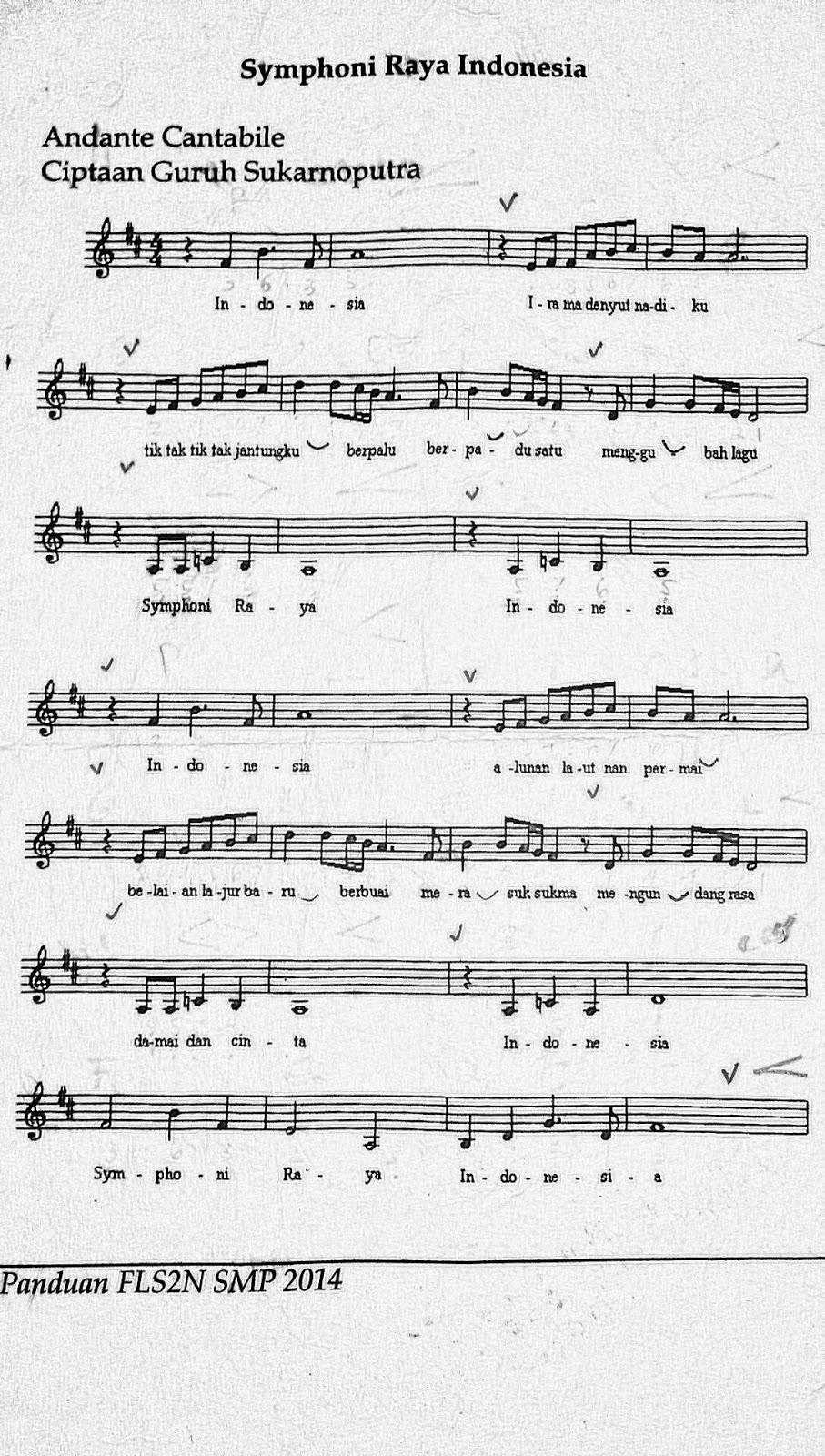 Indonesia Raya Partitur - Indonesia Pusaka Sheet Music For Violin Flute