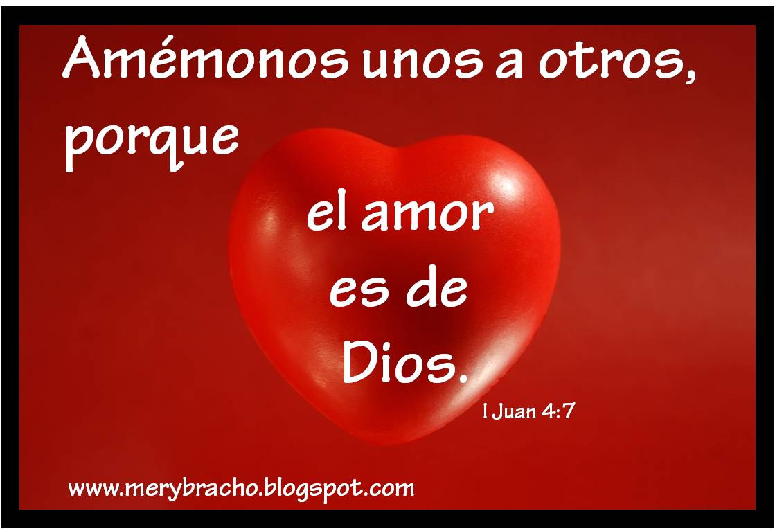 Amémonos, el amor es de Dios