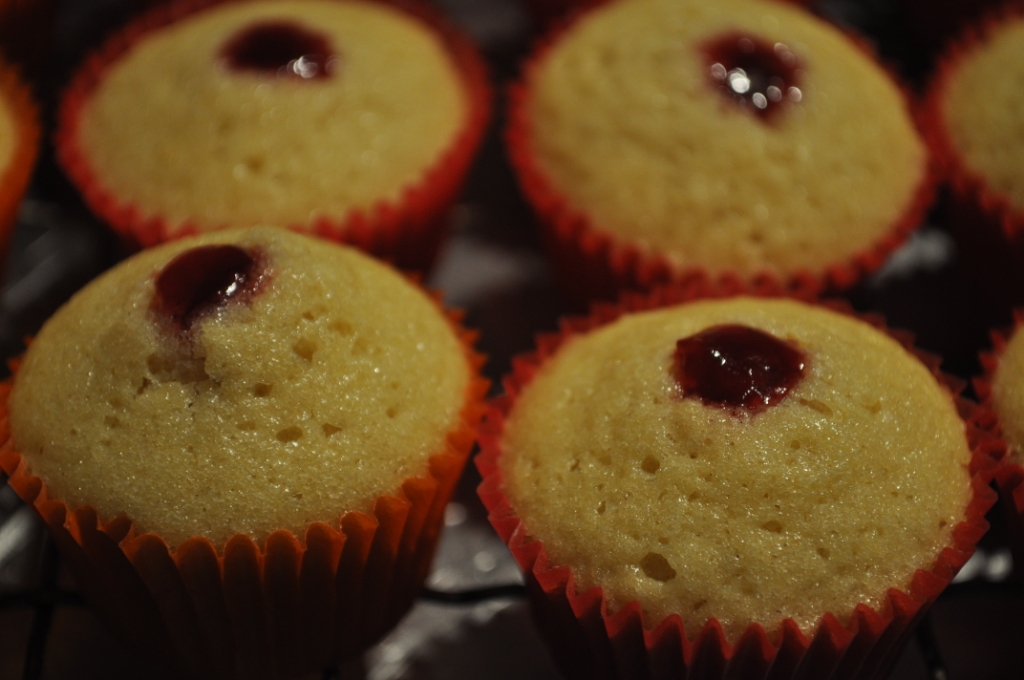 Something Sweet by Sarah Jam Filled Vanilla Cupcakes