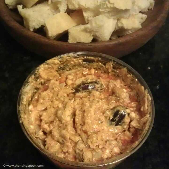 Creamy Greek Cheese Dip with Goat Cheese, Feta, Artichokes & Olives