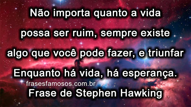 Frase de Stephen Hawking
