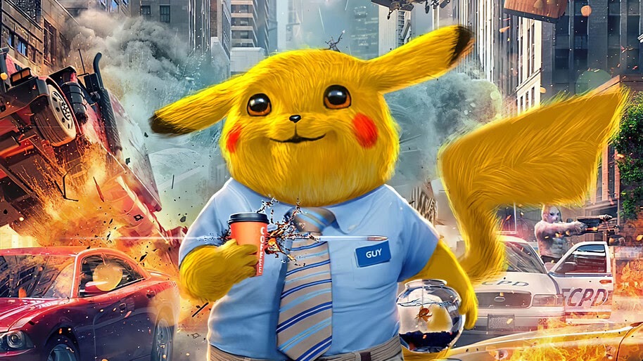 Pikachu, Free Guy, Movie, Art, 4K, #3.2263