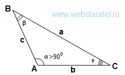 Тупой треугольник вид сверху. Тупоугольный треугольник. Математика для блондинок.