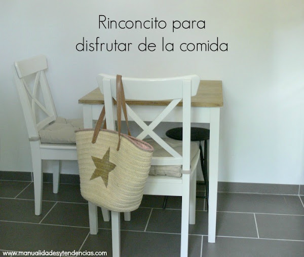 Zona de comedor de mi cocina