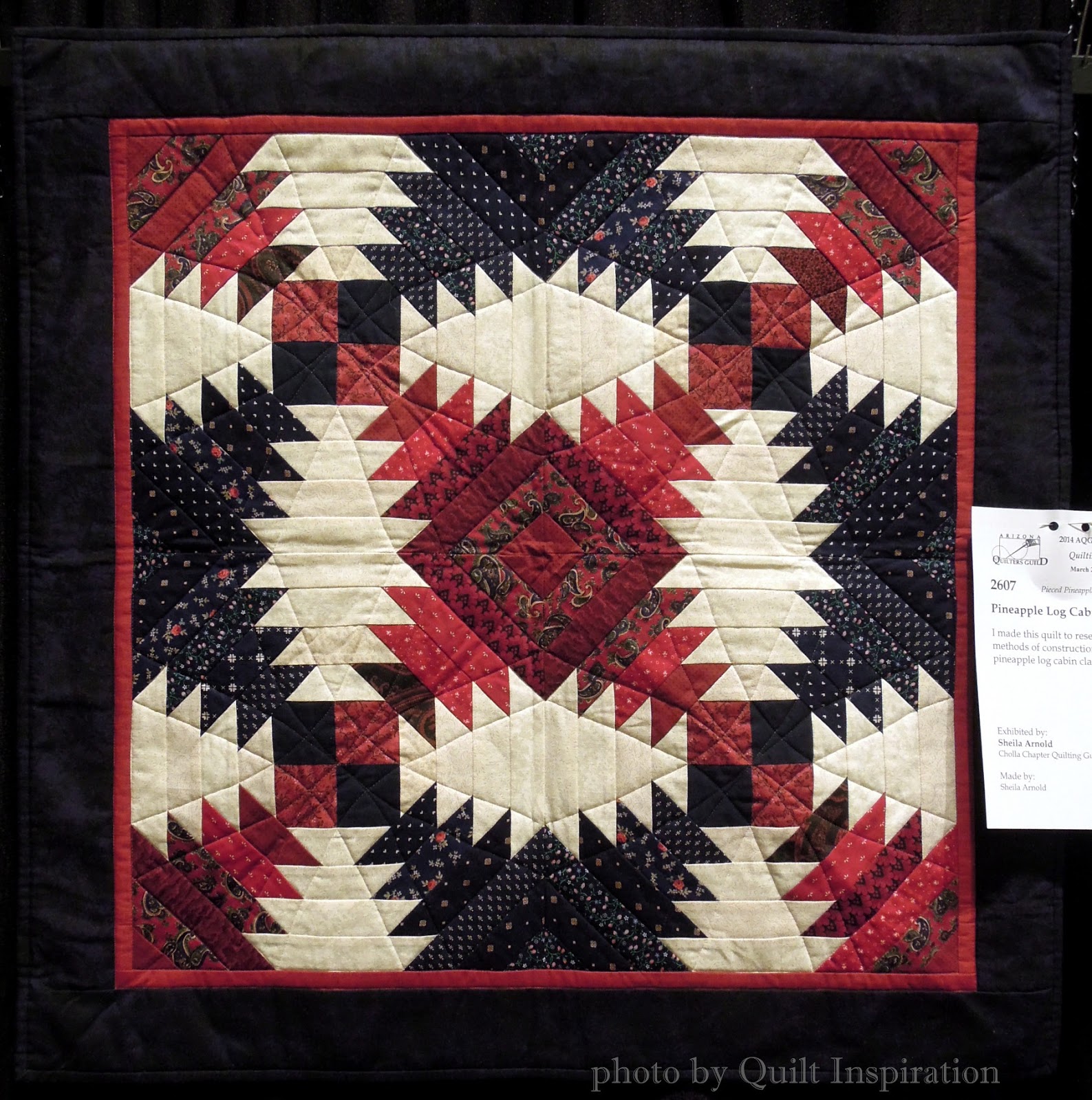 Quilt Inspiration Pineapple delight Pineapple log cabin quilts!