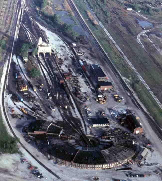 Industrial History IHB's Gibson Yard, Roundhouse and Coaling Tower