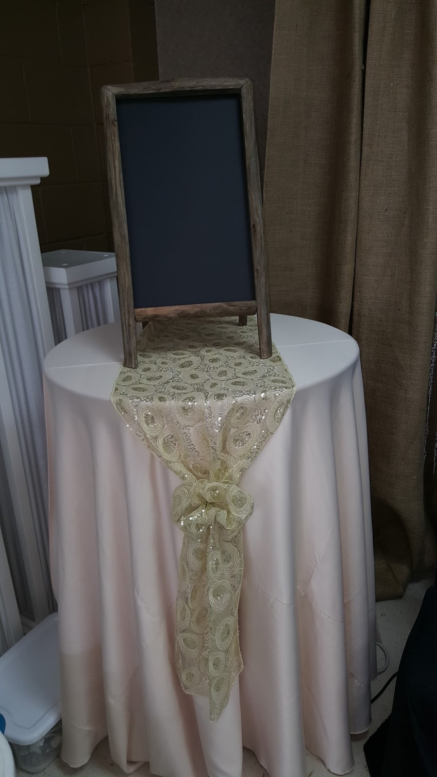 Grand Rental Station Fairview Heights IL Cafe and Gold Sequin Swirl